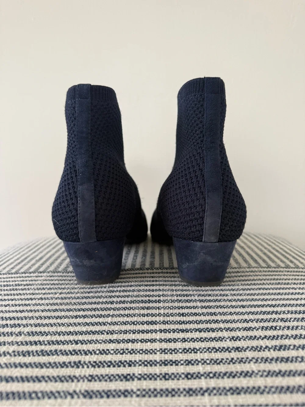 Eileen Fisher Stretch Knit Bootie - Navy - Picture 5 of 8